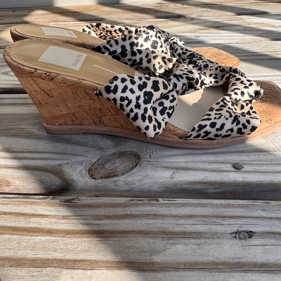 Dolce Vita Leopard Print Sandals - Picture 3 of 3